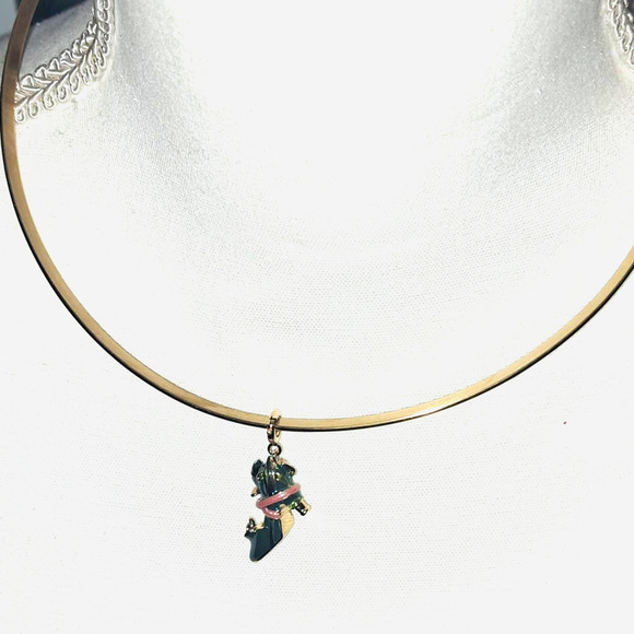 NIB -BEAUTIFUL KLJ Kenneth Jay Lane Enamel Shoe Charm Breast Cancer Awareness - Picture 2 of 7